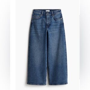 H&M Wide Leg Cropped Denim Jeans with Tags